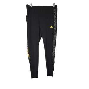 Adidas Parley Ocean Plastic Track Pants Black Green Yellow Logo Men’s Size M